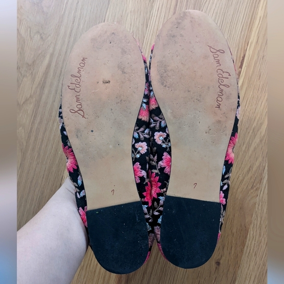 Sam Edelman Felicia Ballet Flats (Embroidered Floral) - Picture 3 of 3